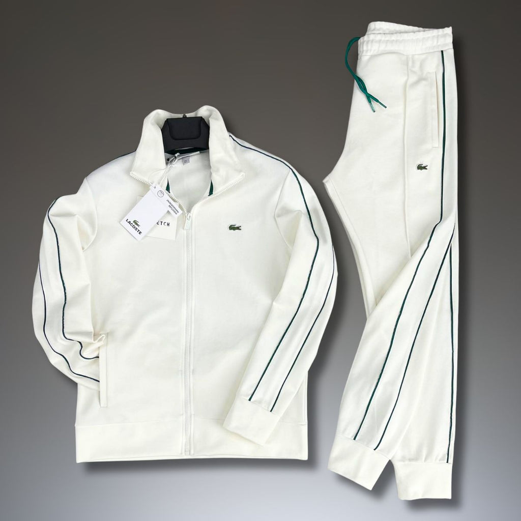 Lacoste férfi tréningruha, fehér. Prémium minőség