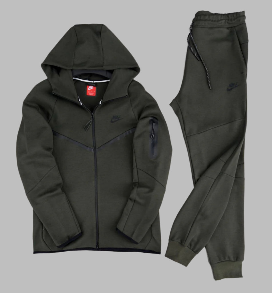 Férfi Nike Tech Fleece sportkomplett, grafitzöld. 2024-es modell. Prémium minőség.