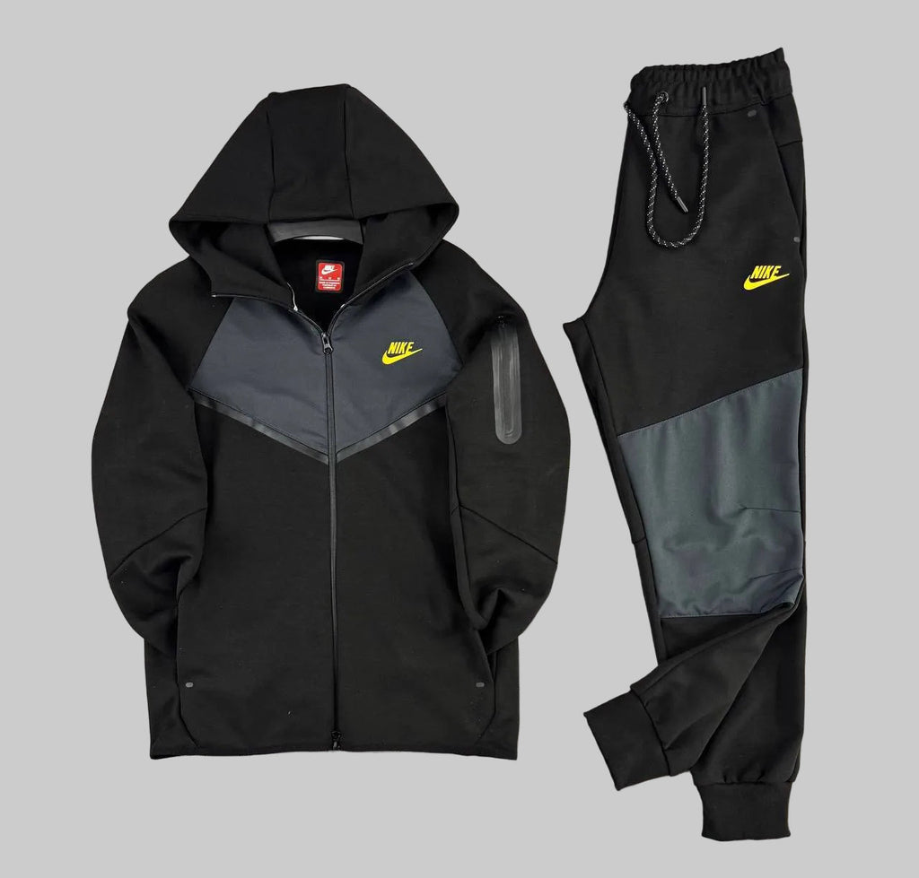 Nike Tech Fleece férfi melegítő, fekete és kékesszürke