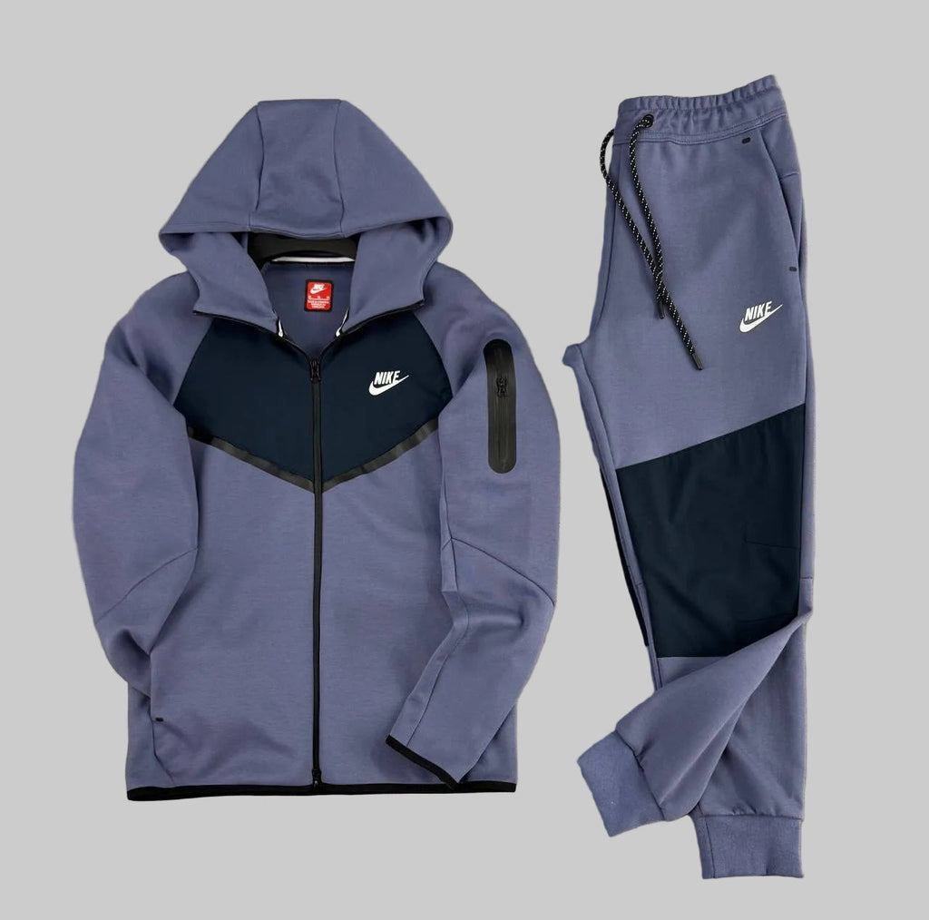 Nike Tech Fleece férfi melegítő, kékesszürke és sötétkék