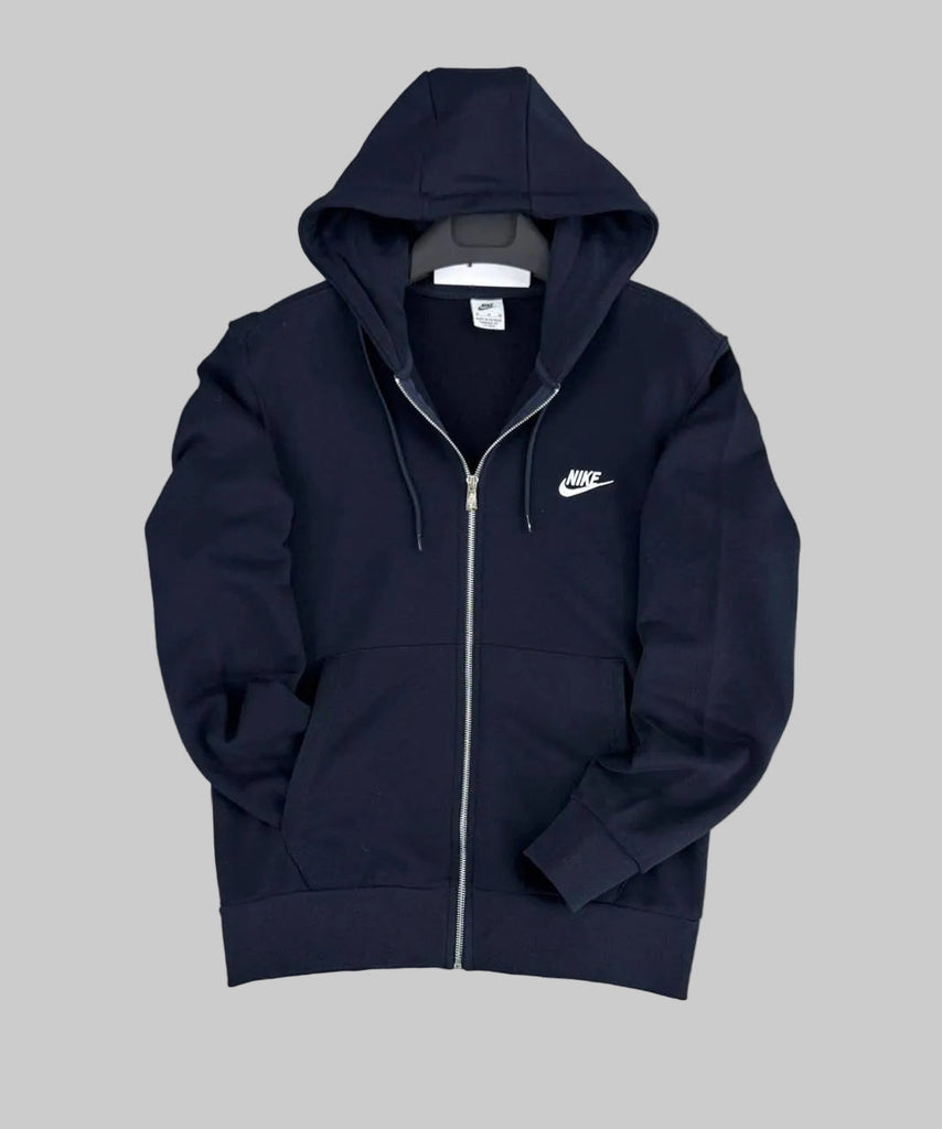 Nike férfi cipzáras kapucnis pulóver, sötétkék