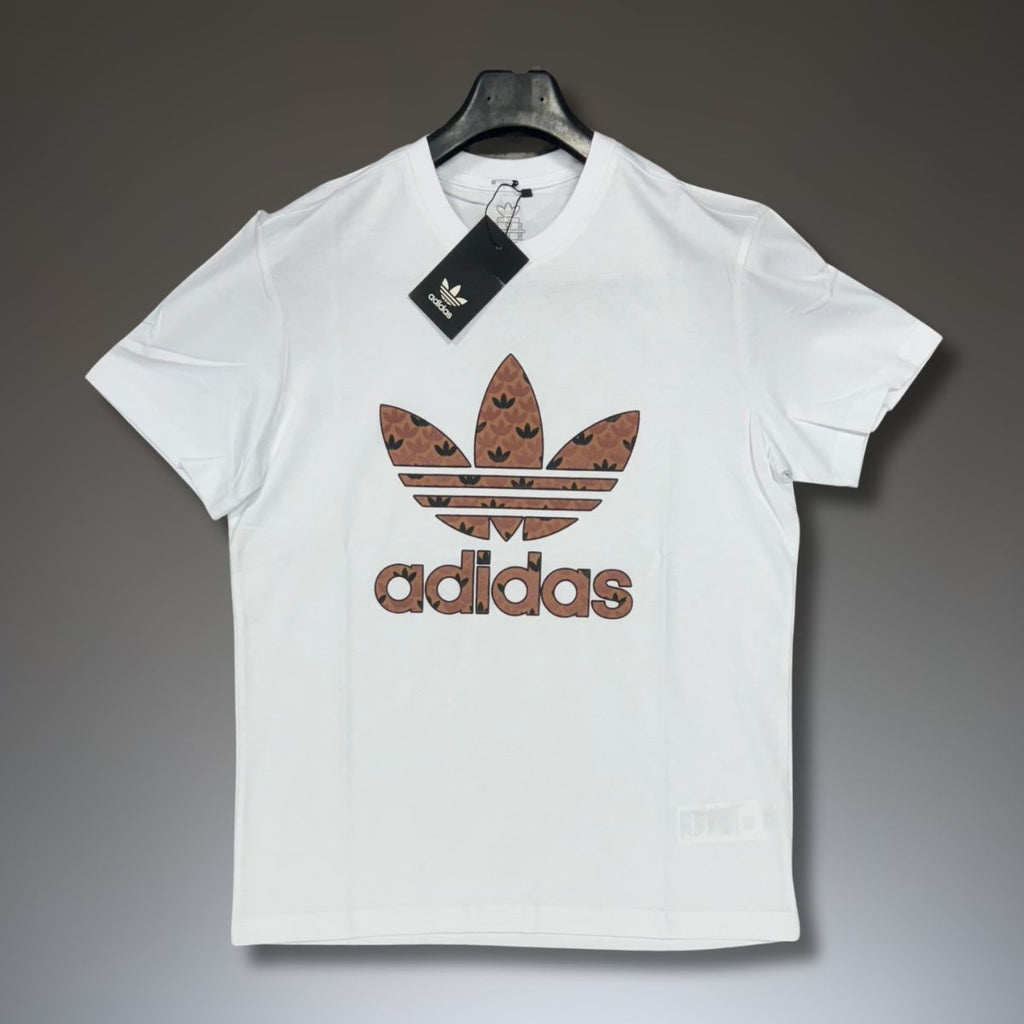 Adidas férfi póló, fehér, klasszikus logóval. Prémium minőség