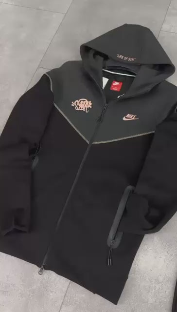Nike x Syna World Tech Fleece férfi tréningruha, fekete. 2024-as modell. Prémium minőség